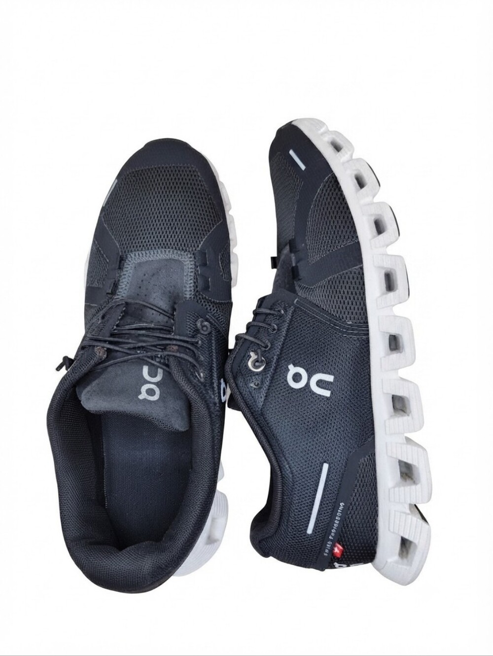 On Running Cloud Shoes Women's Size US 7.5 Black White Athletic Sneakers